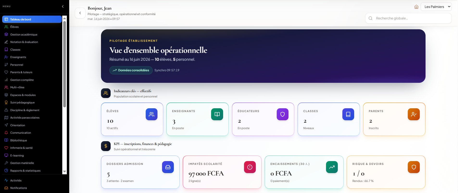 Infinite Core — ERP, CRM et applications métier pour l'Afrique
